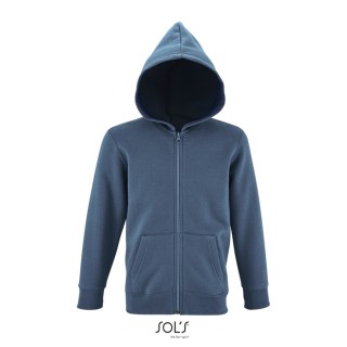 Sudadera con cremallera y capucha de niño personalizable